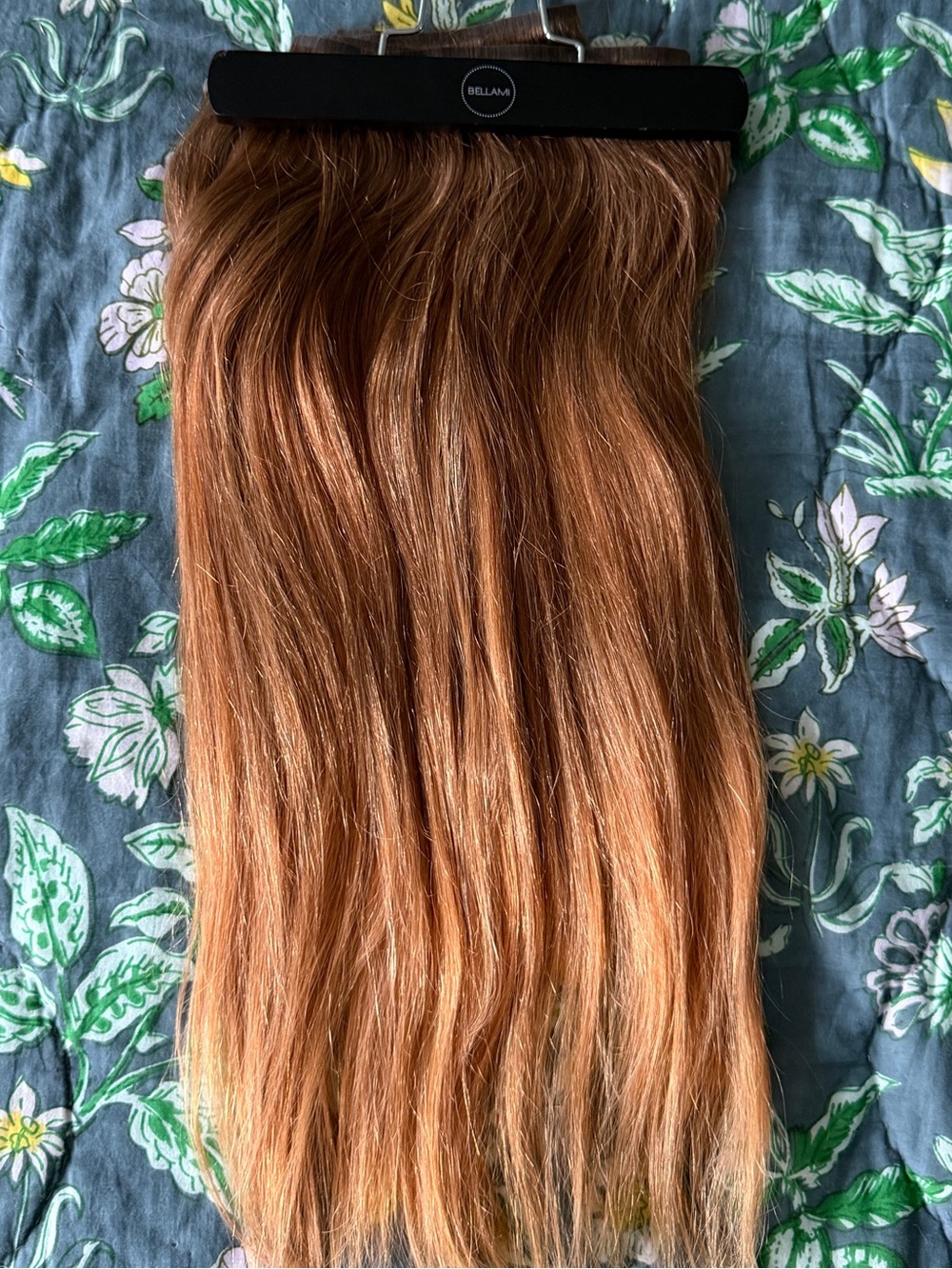 Bellami Silk Seam Clip-In | Ash Bronde/Strawberry Blonde Ombre | 18 Inches